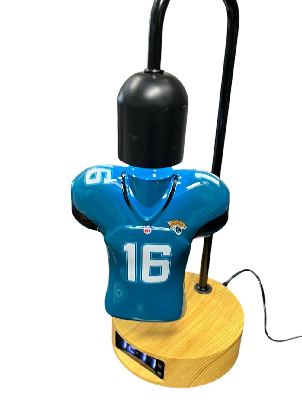 Trevor Lawrence Jacksonville Jaguars Hover Jersey Digital Clock, Man Cave,